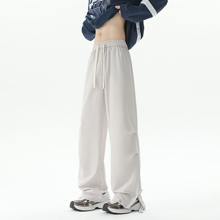 Damen Weite Cargo-Loungehose mit elastischem Bund, Tunnelzug und verstellbarem Saum Drune