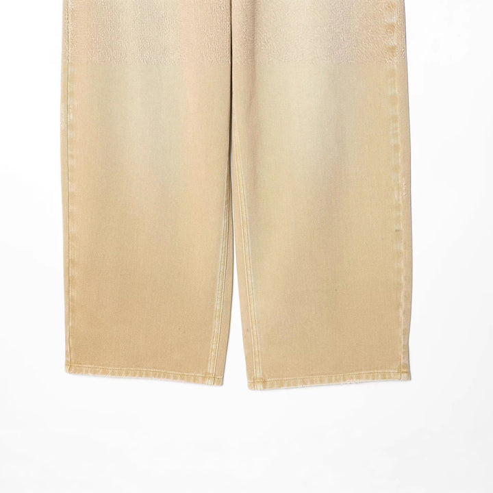 Damen Weite High-Waist Jeanshose mit geradem Bein und Used-Details Drune
