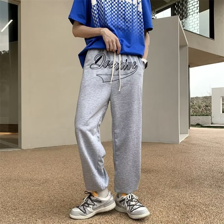 Herren Bequeme Freizeit Jogginghose Drune