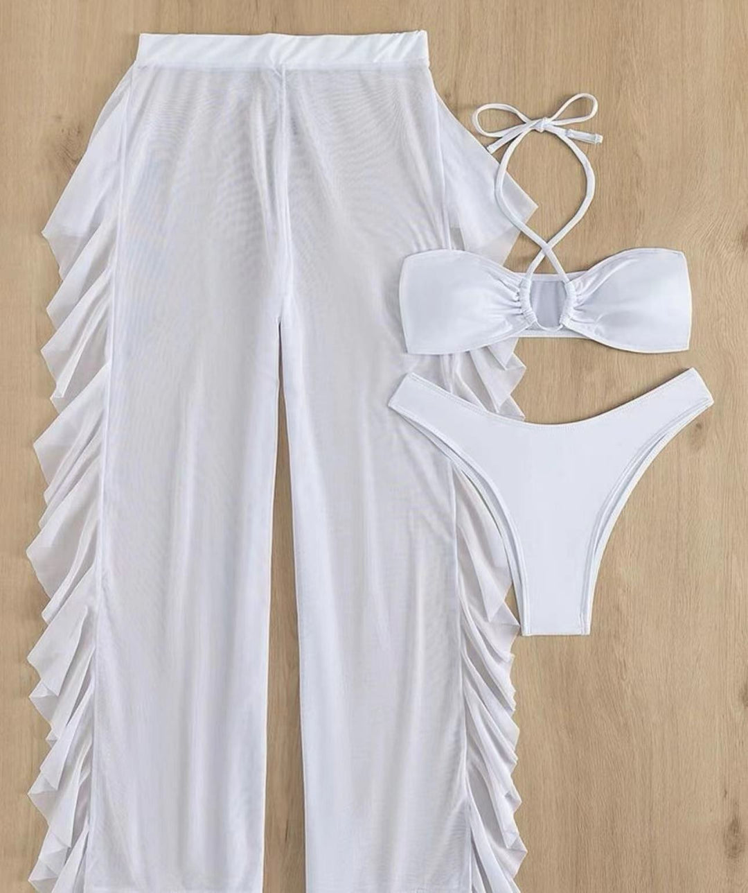 Damen Bikini-Set mit luftiger Rüschenhose Drune