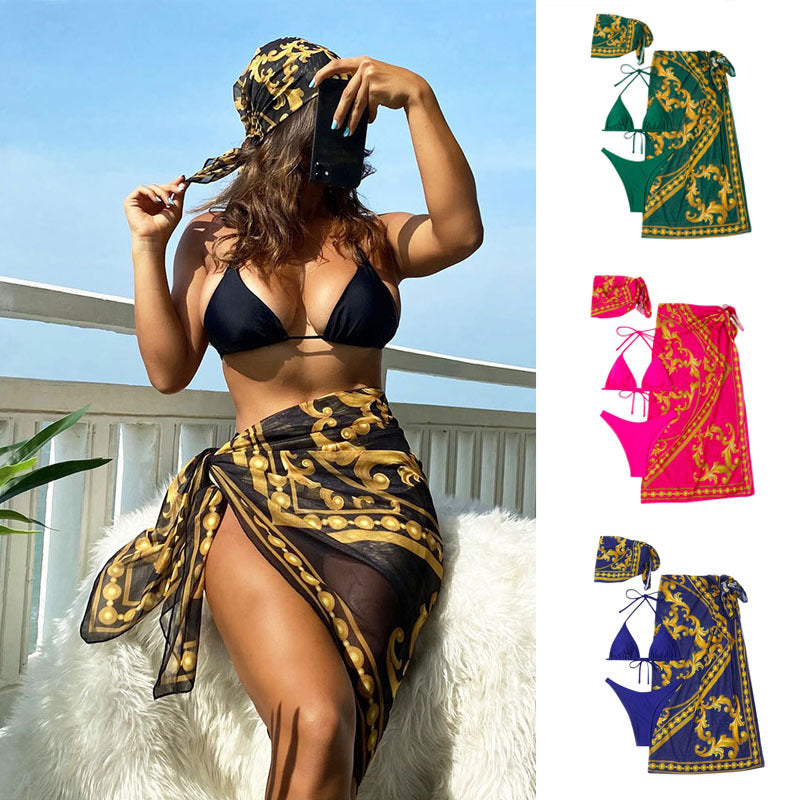 Damen Elegantes Strandtuch mit hohem Beinschlitz Drune