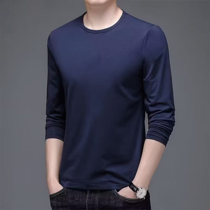 Herren Langarmshirt mit eleganter Textur Drune