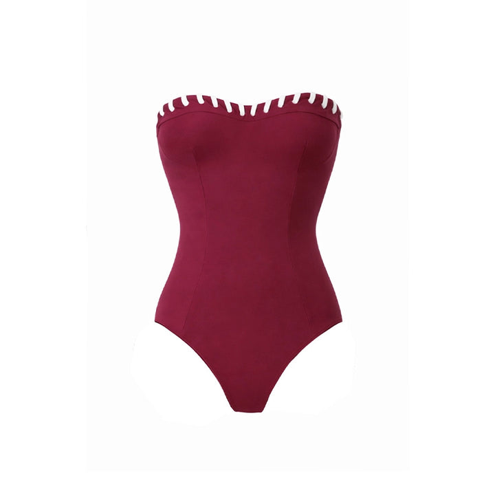 Damen Bikini-Set mit modischem High-Waist-Höschen und Latzhosen von Drune