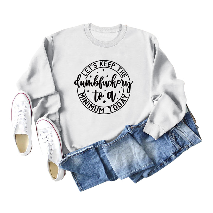 Damen grafisches Sweatshirt mit motivierendem Aufdruck Drune