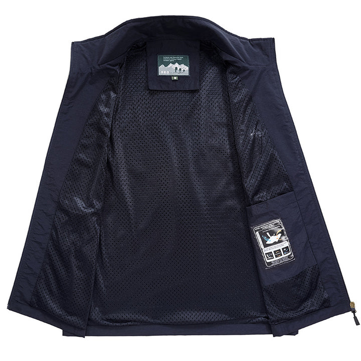 Herren Leichte Outdoor‑Softshellweste mit atmungsaktivem Meshinnenfutter und verdeckten Reißverschlusstaschen Drune
