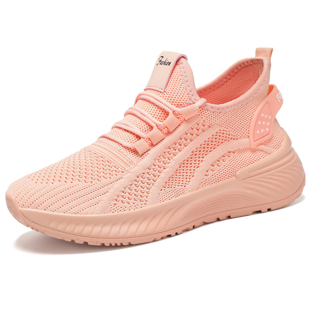 Damen Sportliche Lauf-Sneaker mit atmungsaktiver Mesh-Oberfläche und dämpfender Sohle Drune