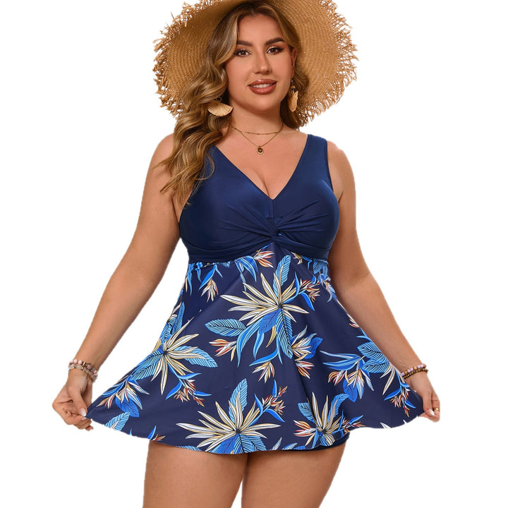 Damen Bademode mit figurfreundlichem Rock und floralem Design Drune