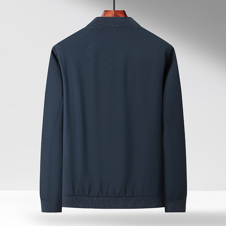 Herren Freizeitjacke mit modernem Stehkragen und praktischen Taschen Drune