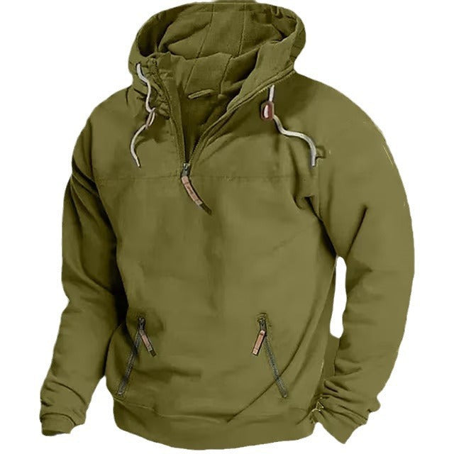 Herren winddichte Kapuzenjacke mit praktischen Taschen und Umweltfreundlichem Material Drune