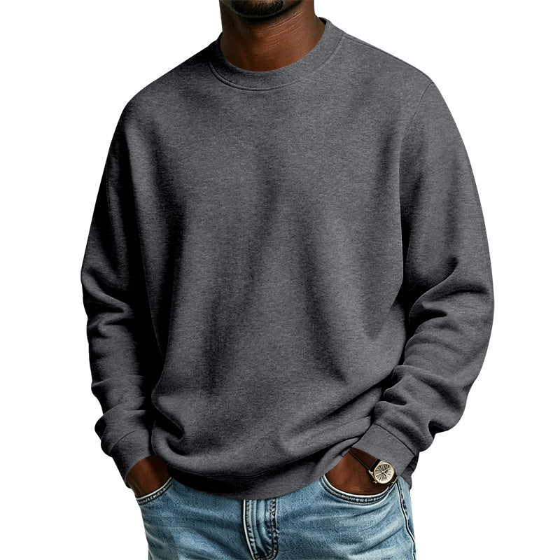 Herren Oversize-Sweatshirt mit Rundhalsausschnitt, weicher French-Terry und Rippbündchen Drune