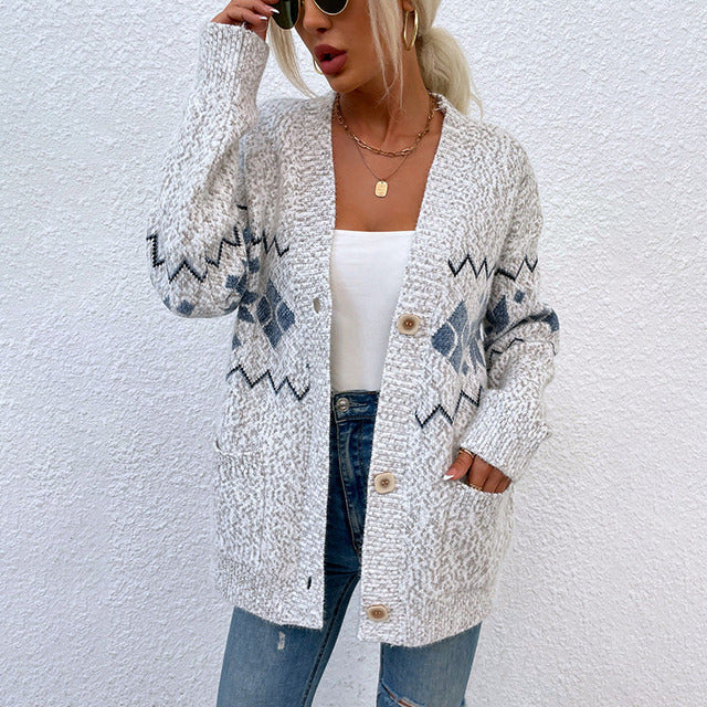 Drune | Strickstrickjacke mit Schönem Muster