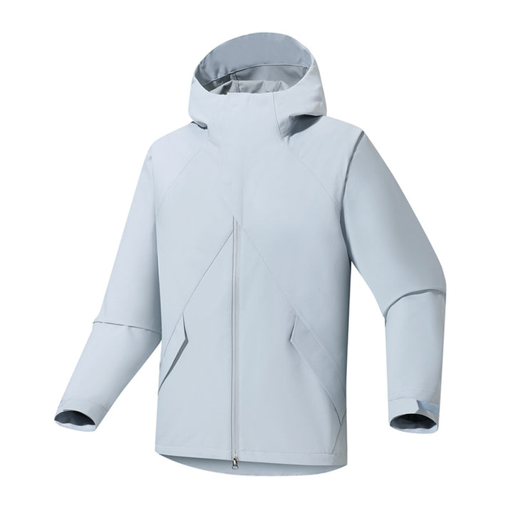 Herren Urbaner Softshell-Trekkingparka mit nahtversiegelter Wetterschutzmembran und anatomischer Kapuze Drune
