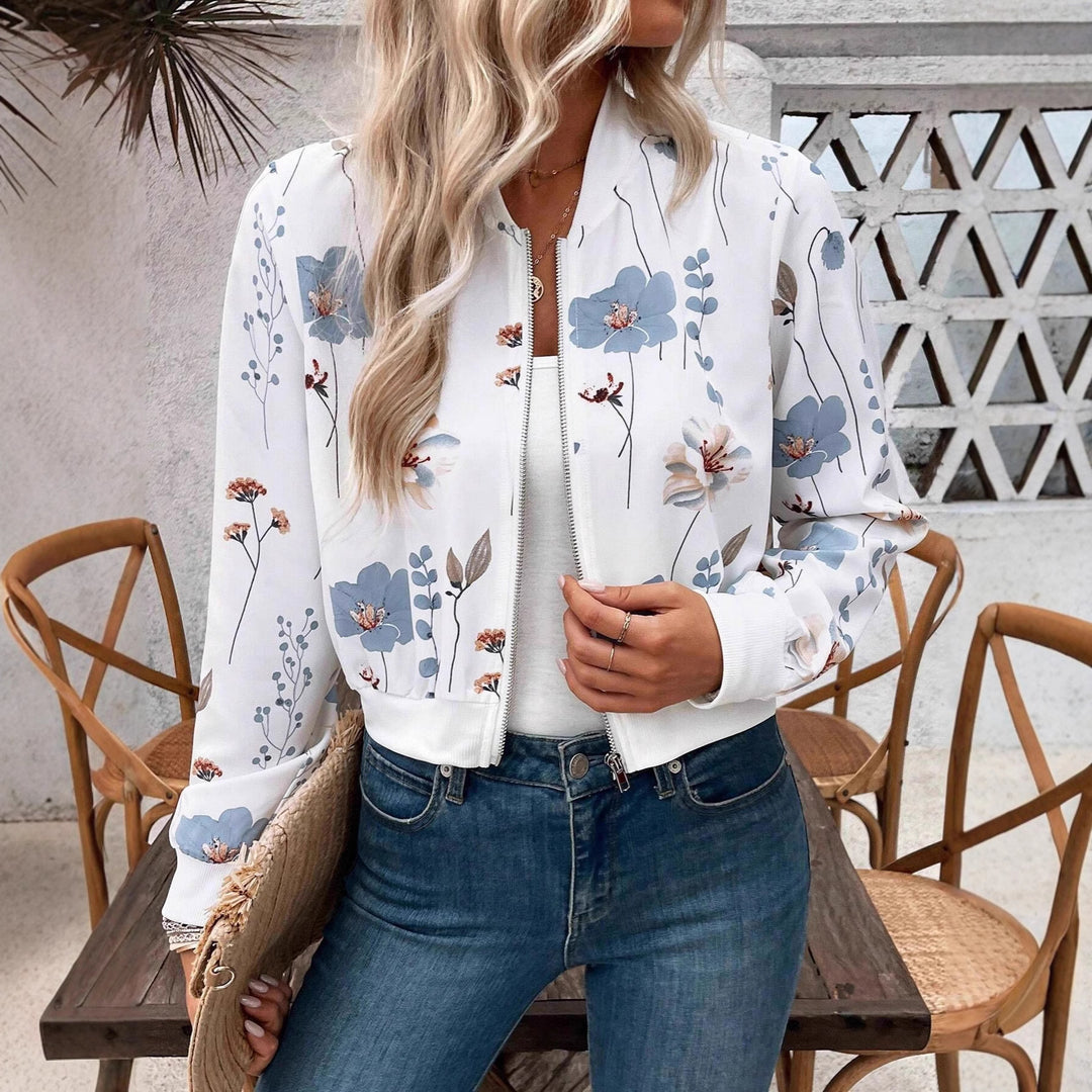 Damen bedruckte Bomberjacke Drune