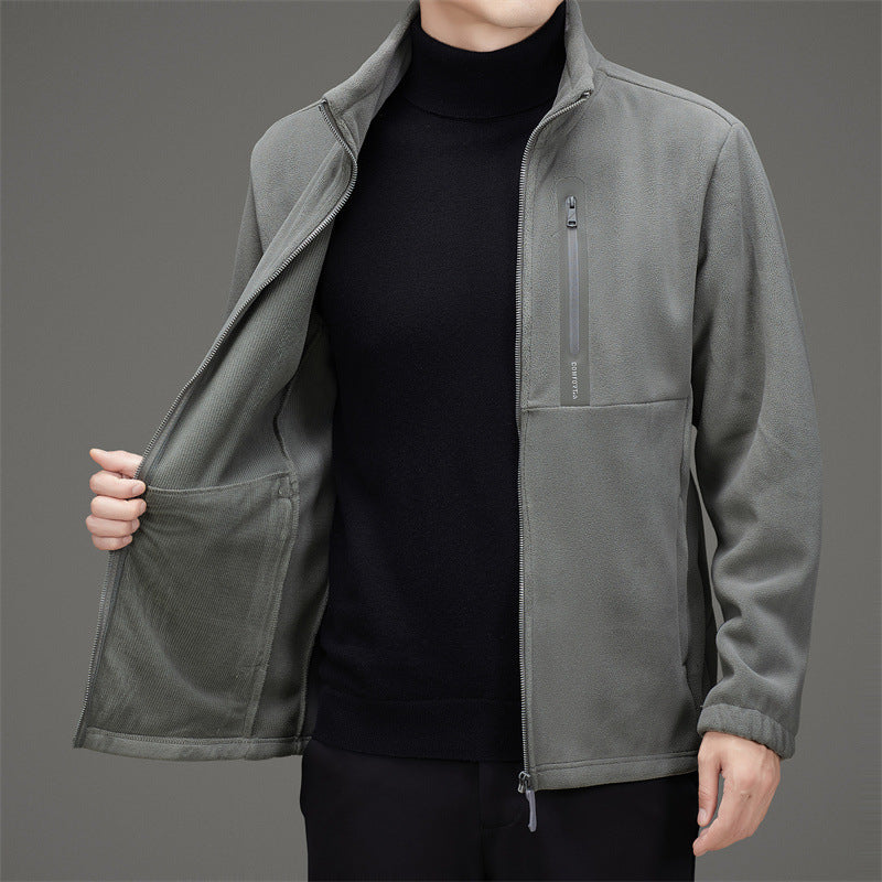 Herren Fleecejacke mit praktischen Taschen und modischem Reißverschluss Drune