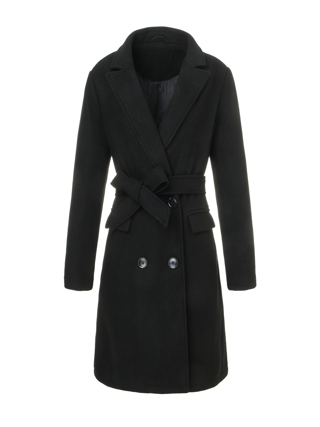 Damen Eleganter und zeitloser Wickelmantel Drune
