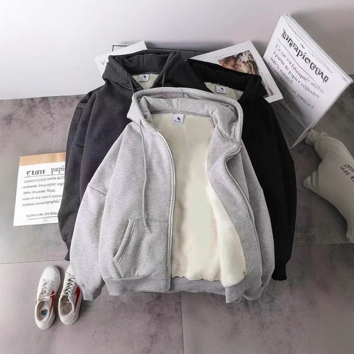 Unisex Kapuzenjacke mit Reißverschluss Drune