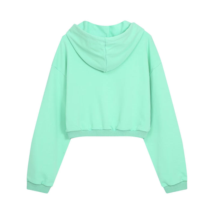 Damen Cropped-Hoodie und Palazzo-Loungehose Set Drune