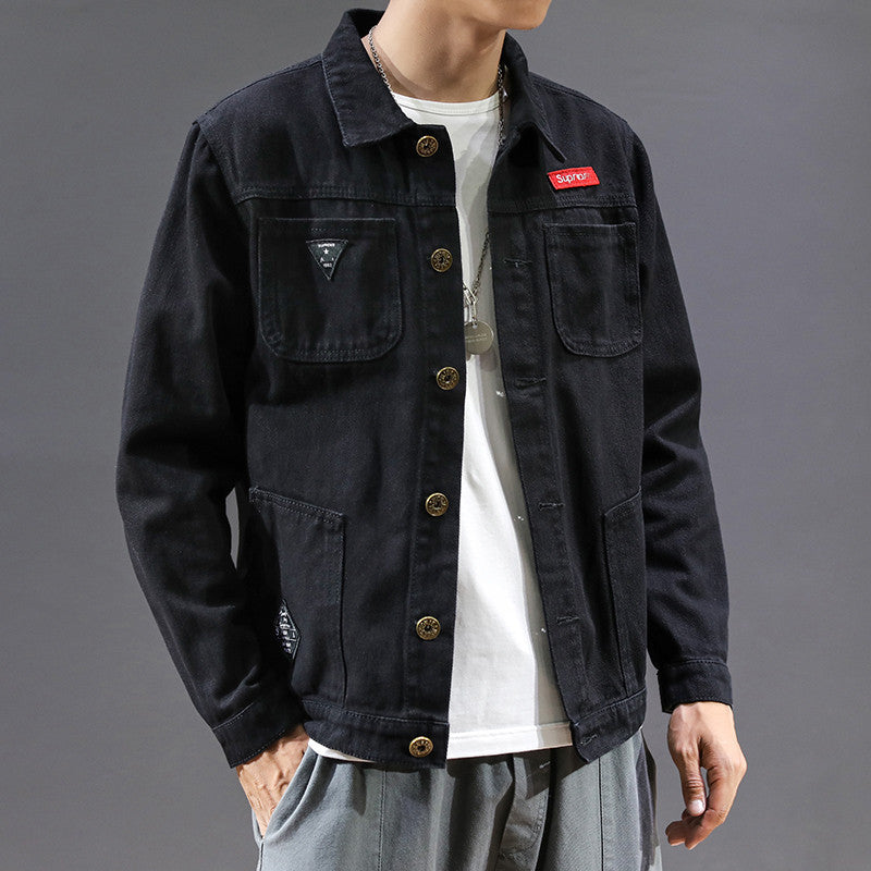 Herren Lässige Denimjacke Drune 1788342192