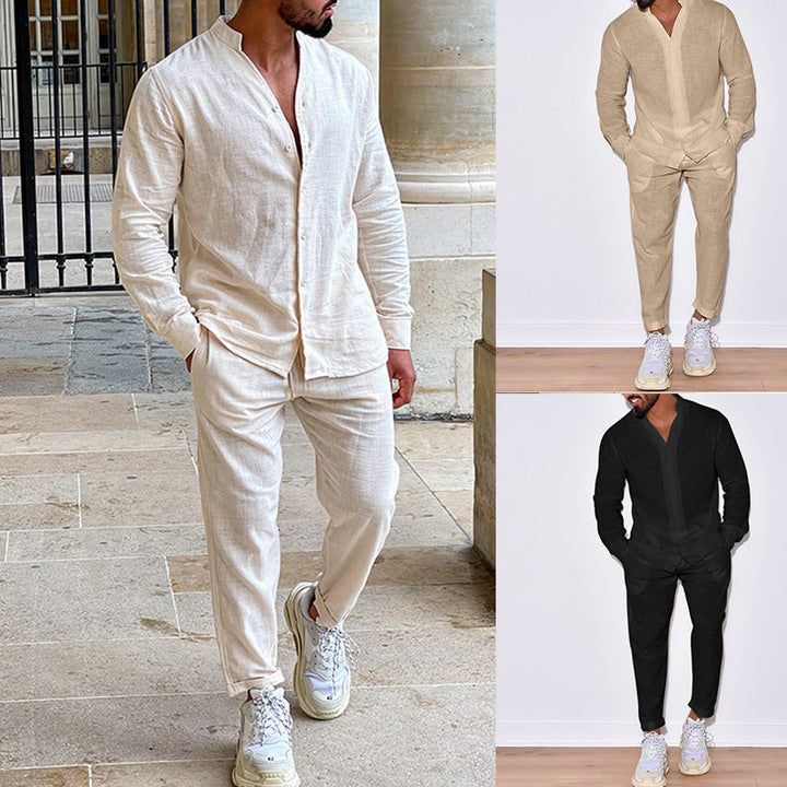 Herren Leinenanzug mit modernem Schnitt und lässigem Look Drune