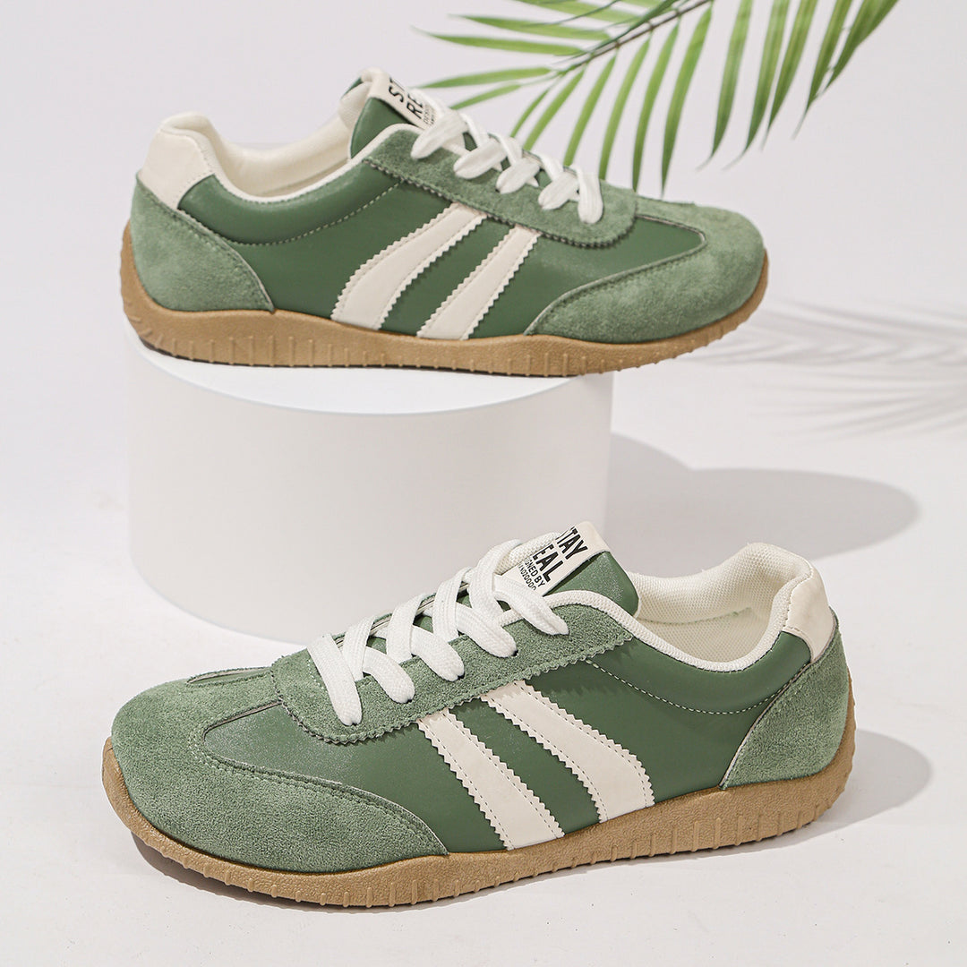 Damen Retro-Sneaker mit Gumsohle und gepolsterter Innensohle Drune