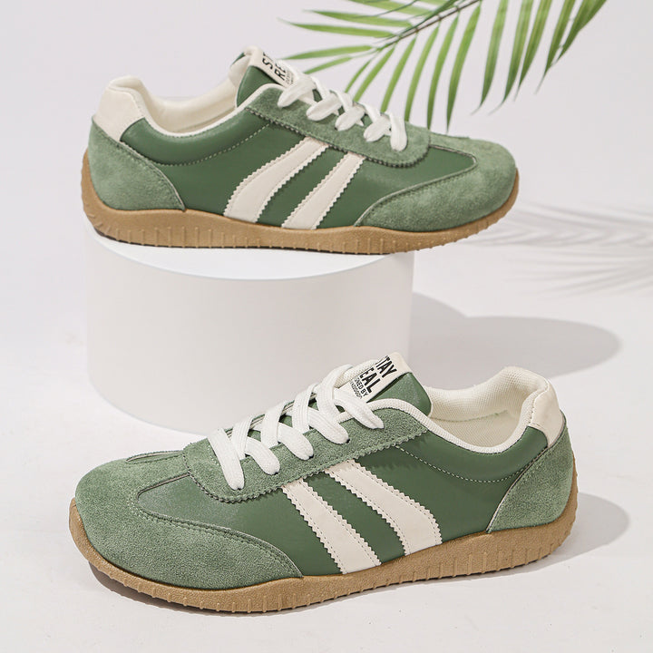Damen Retro-Sneaker mit Gumsohle und gepolsterter Innensohle Drune