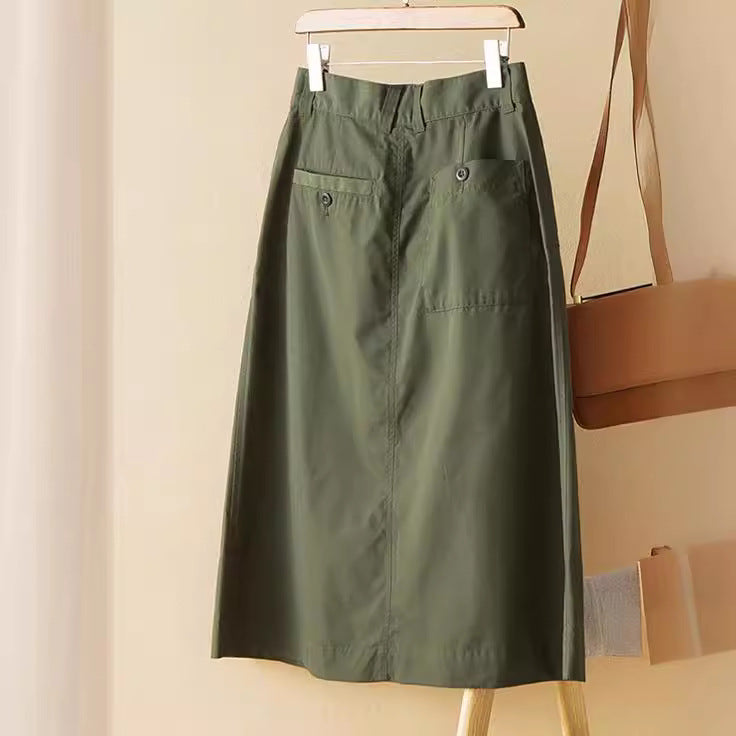 Damen Eleganter Midirock Drune