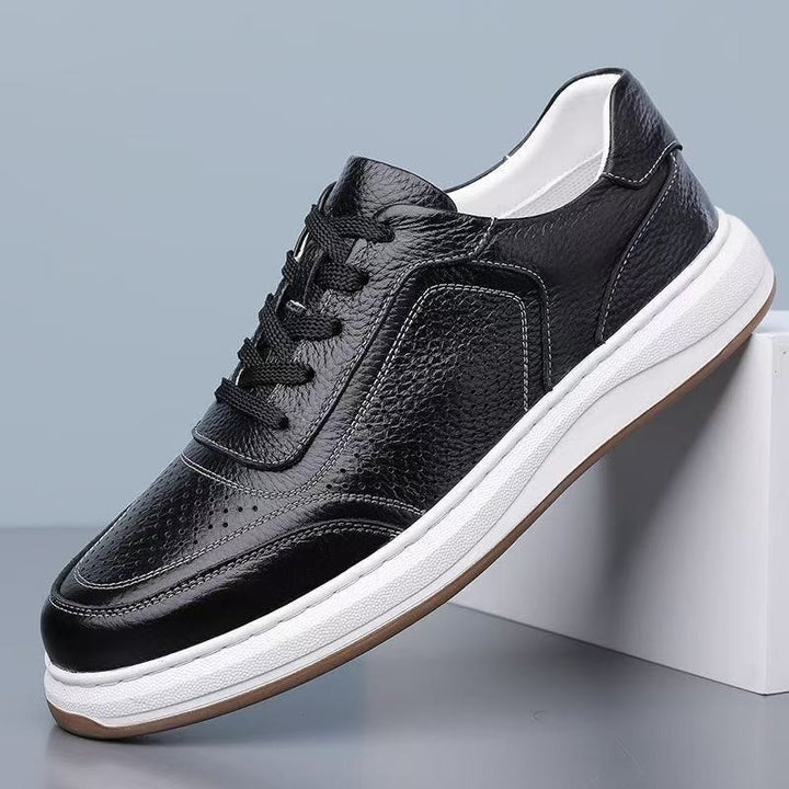 Herren Komfortable Leder Sneakers Drune