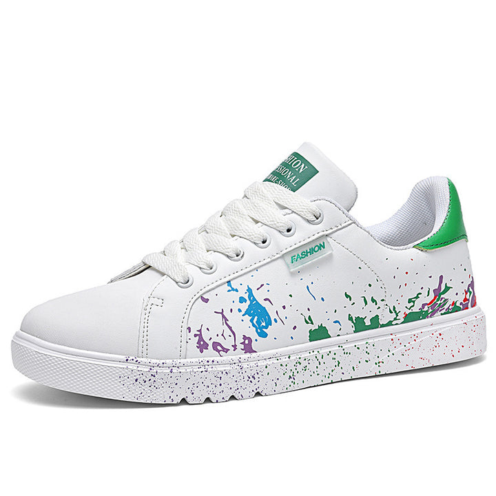 Unisex Freizeit-Sneaker mit Farbspritz-Design und gepolstertem Komfortfußbett Drune