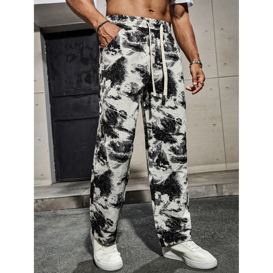 Herren Modische Freizeithose mit einzigartigem Grafikdruck Drune