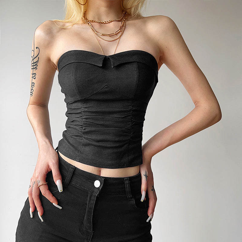 Damen Blusenoberteil Drune
