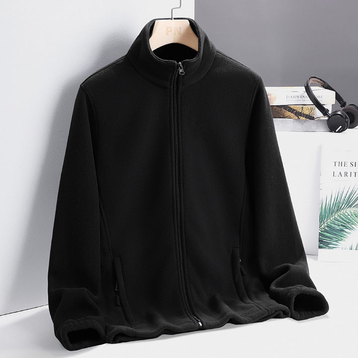 Damen Modische Fleecejacke mit hohem Kragen Drune