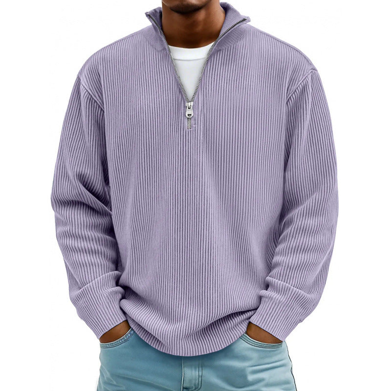 Herren Modischer Sweatpullover mit Reißverschluss Drune