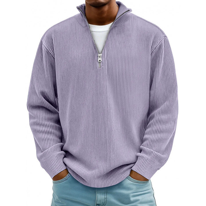 Herren Modischer Sweatpullover mit Reißverschluss Drune