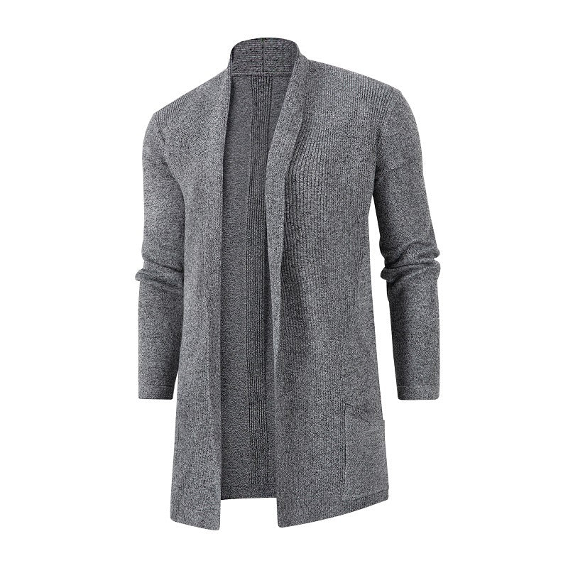 Damen Strickjacke mit offener Front und tiefem Kragen Drune