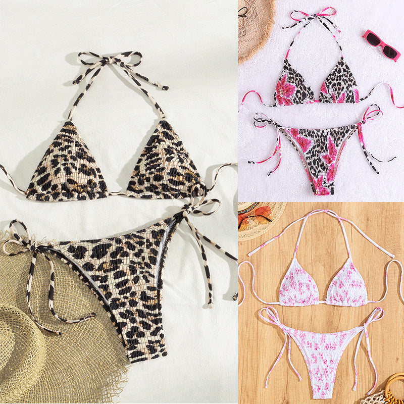 Damen Triangel-Bikini mit verspieltem Rüschendesign Drune