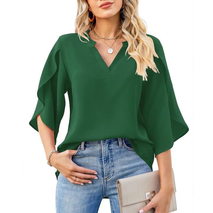 Drune | Petal Sleeve Chiffon Shirt