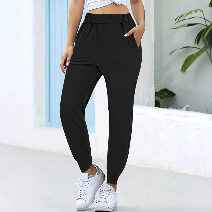 Damen Jogginghose mit elastischem Bund und praktischen Seitentaschen Drune