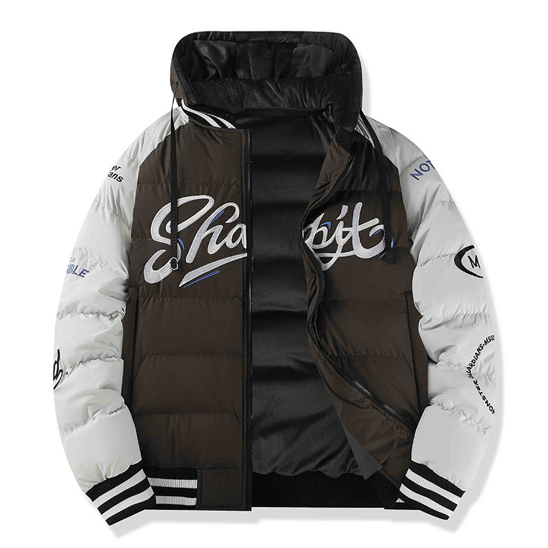 Herren Sportliche Steppjacke mit hohem Kragen und Reflektierenden Details Drune