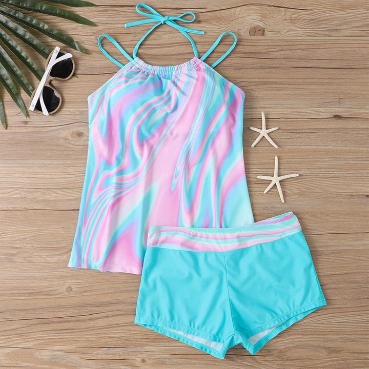 Damen Tankini-Set mit floralem Design und bequemem Hosen Drune