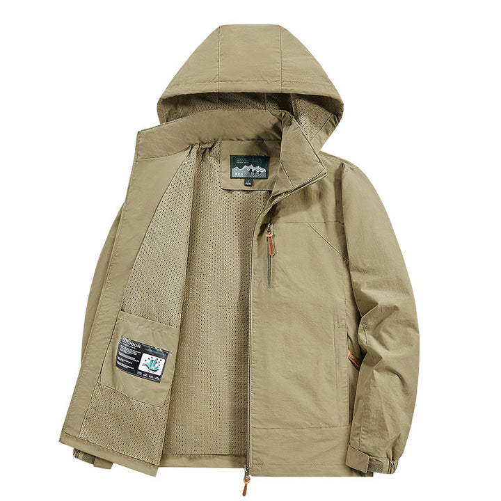 Herren Atmungsaktive und wasserabweisende Outdoorjacke Drune