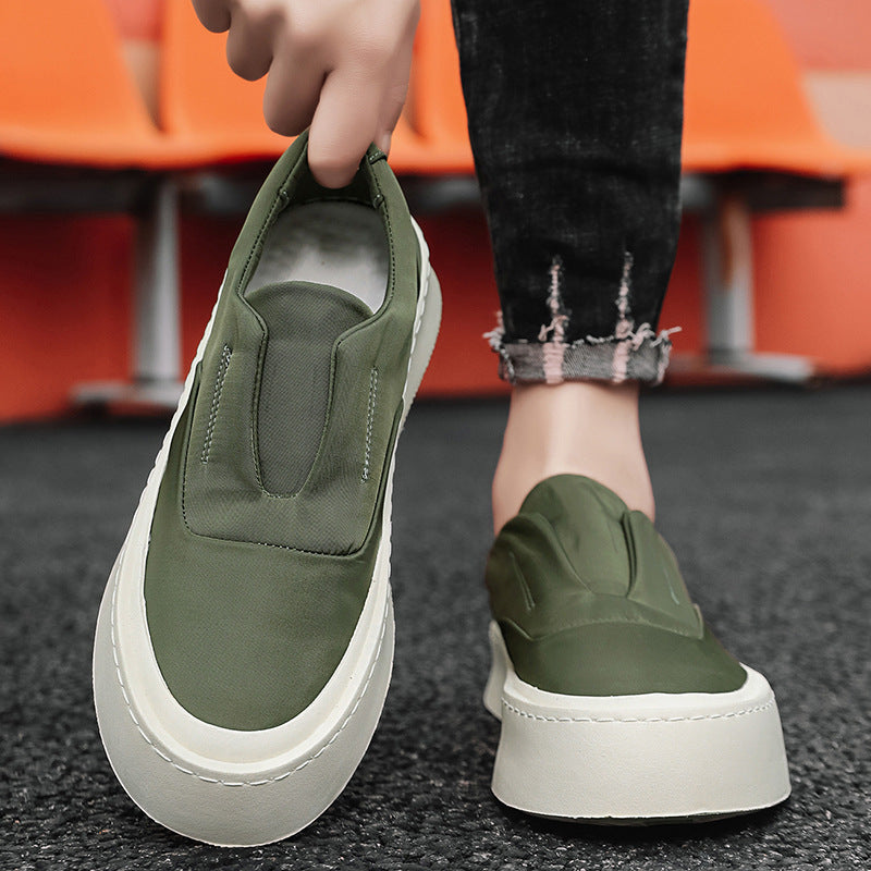 Damen Plateauslipper-Sneaker mit elastischer Schlupfpassform und dicker Gummi-Plateausohle Drune