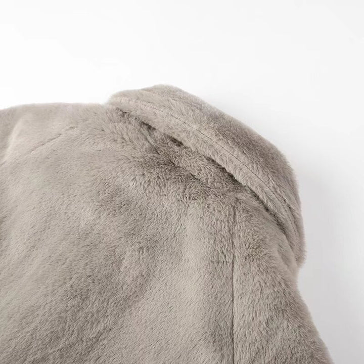 Damen Kuscheljacke mit elegantem Kragen Drune