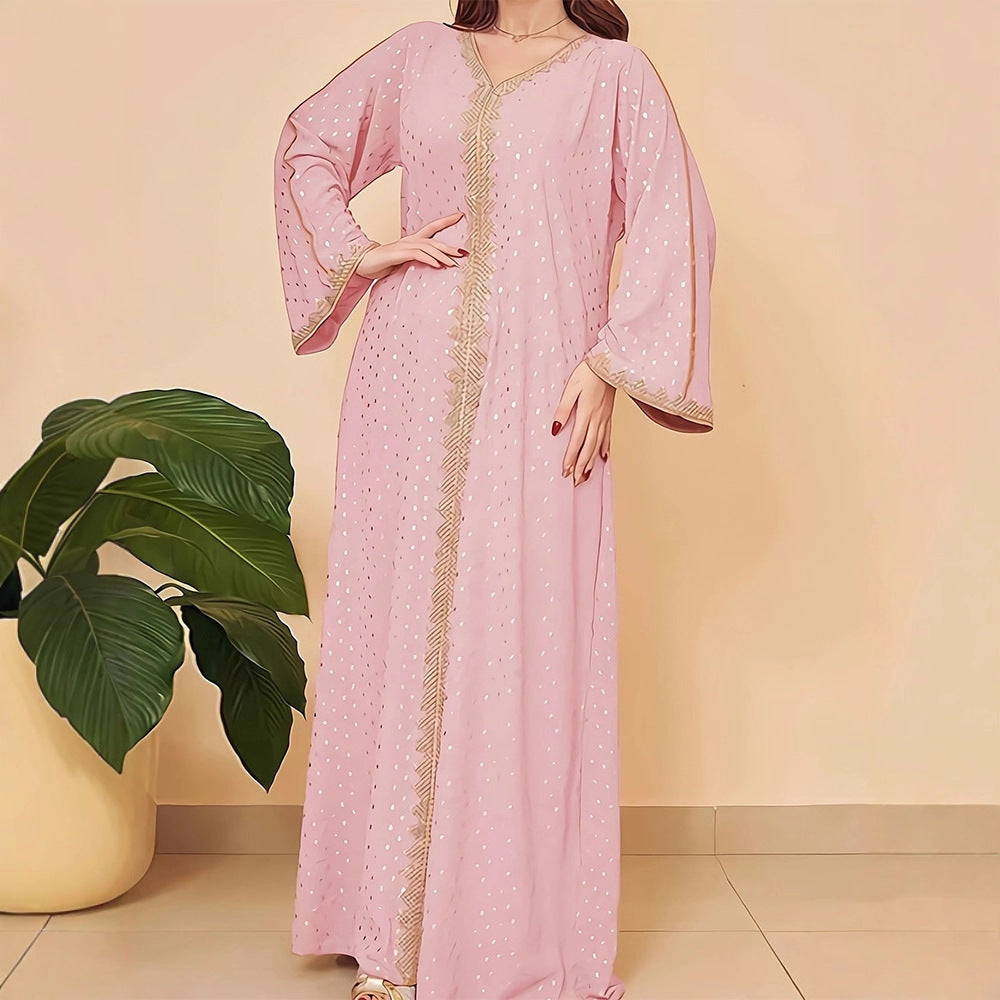 Damen Elegantes Kaftan Kleid Drune