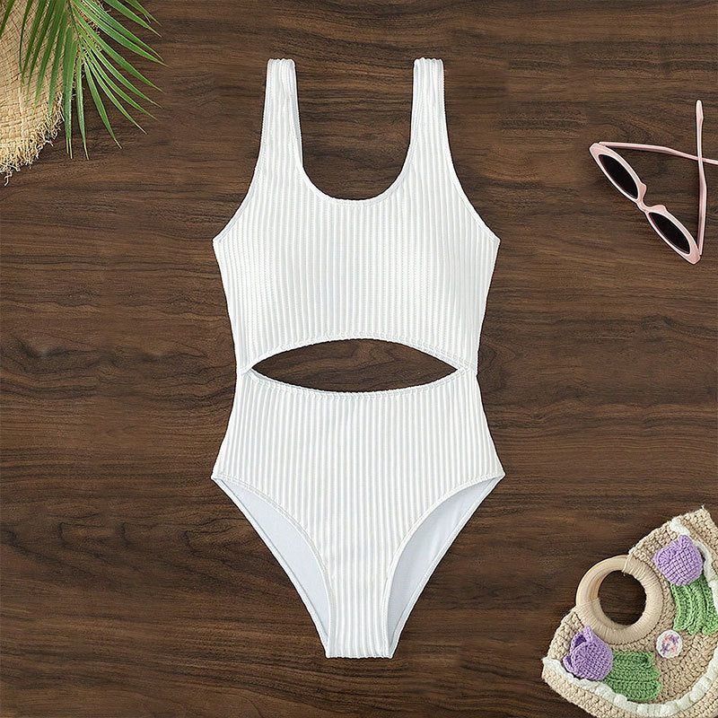 Damen Einteiliger Badeanzug mit stylischem Cut-Out-Design Drune
