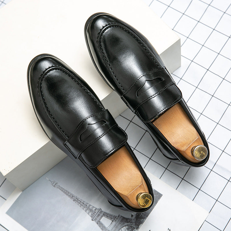 Herren klassische Tassel-Lederloafer mit Mokassinnaht, gepolsterter Komfortinnensohle und rutschfester Gummilaufsohle Drune