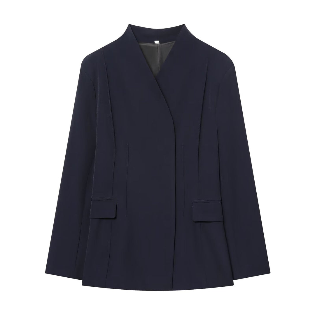 Damen Hochtaillierte weite Culotte‑Hose mit Frontreißverschluss und schmeichelnder Bundpassform Drune