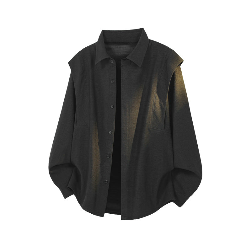 Herren Modische Hemdbluse mit strukturiertem Design Drune