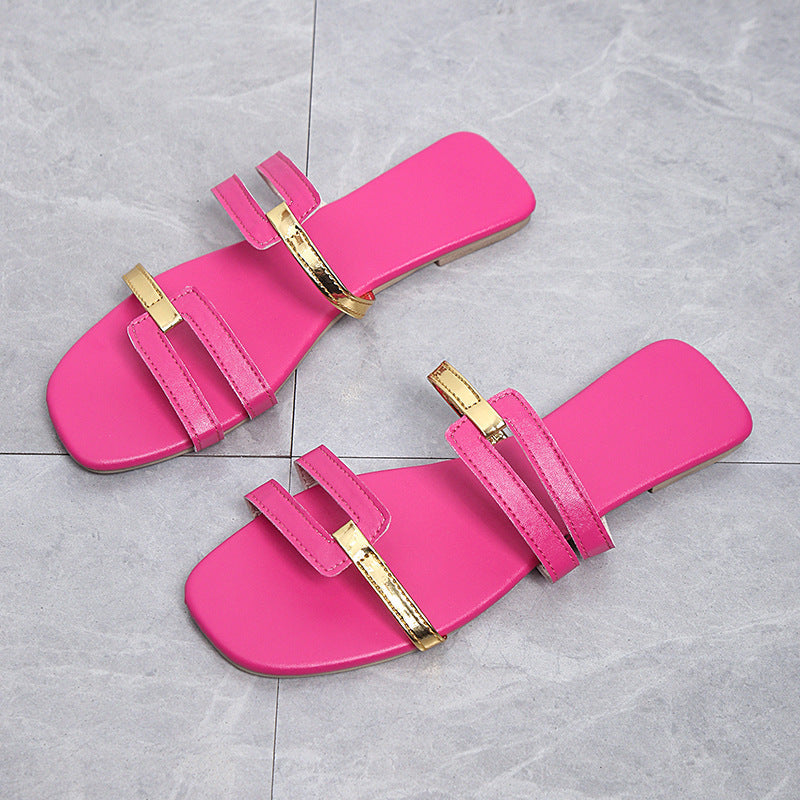 Damen elegante Sandalen mit modischem Riemen-Design Drune