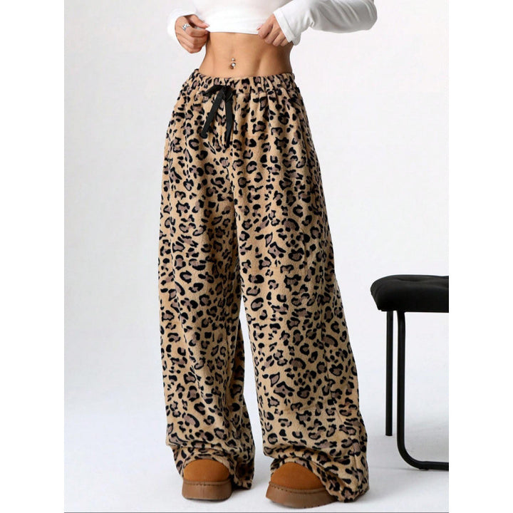 Damen Bequeme Hosen mit Leopardenmuster Drune