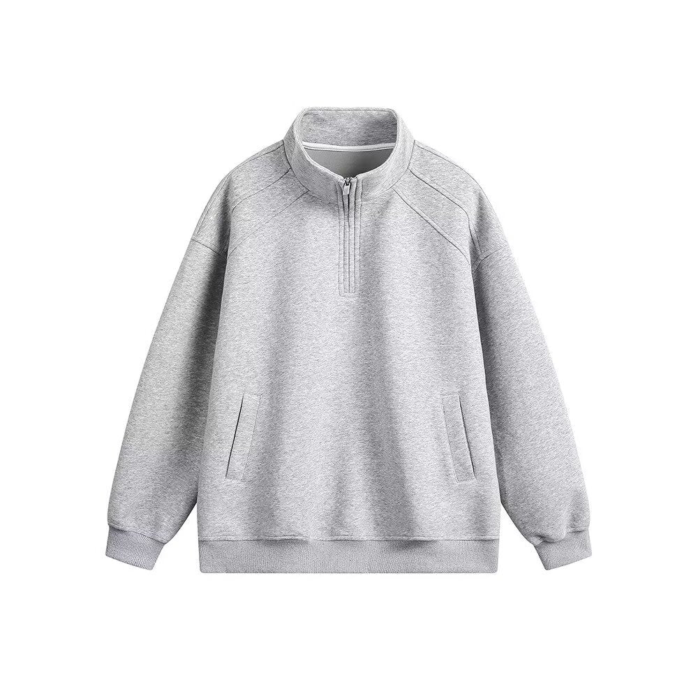 Damen Sportlicher Pullover mit Stehkragen Drune